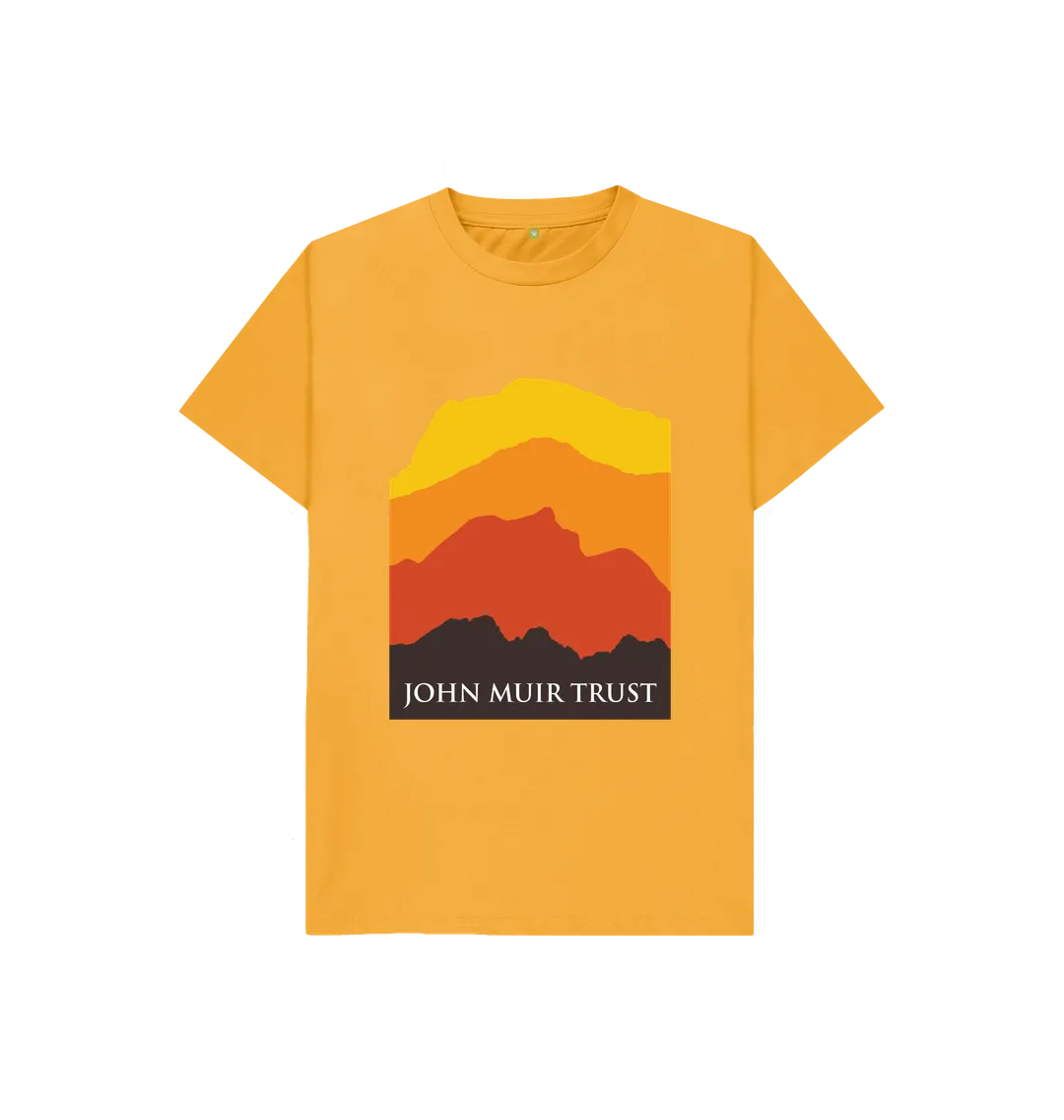 Four Mountains Kid's T-Shirt - New Yellow