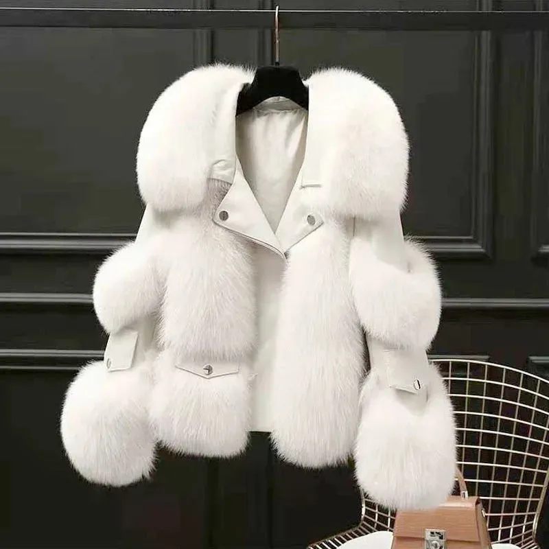 Foxy Brown fox fur jacket