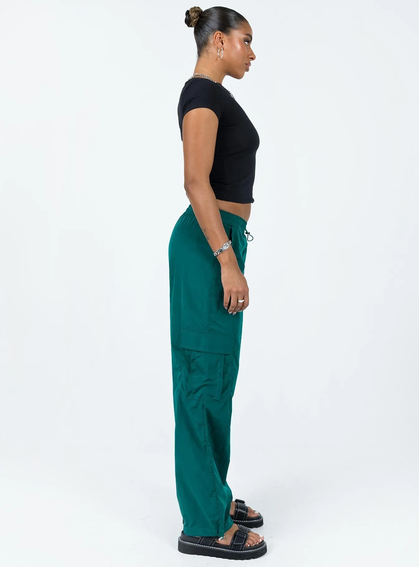 Gama Parachute Pants Teal