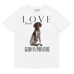 German Pointers lovers organic cotton t-shirt