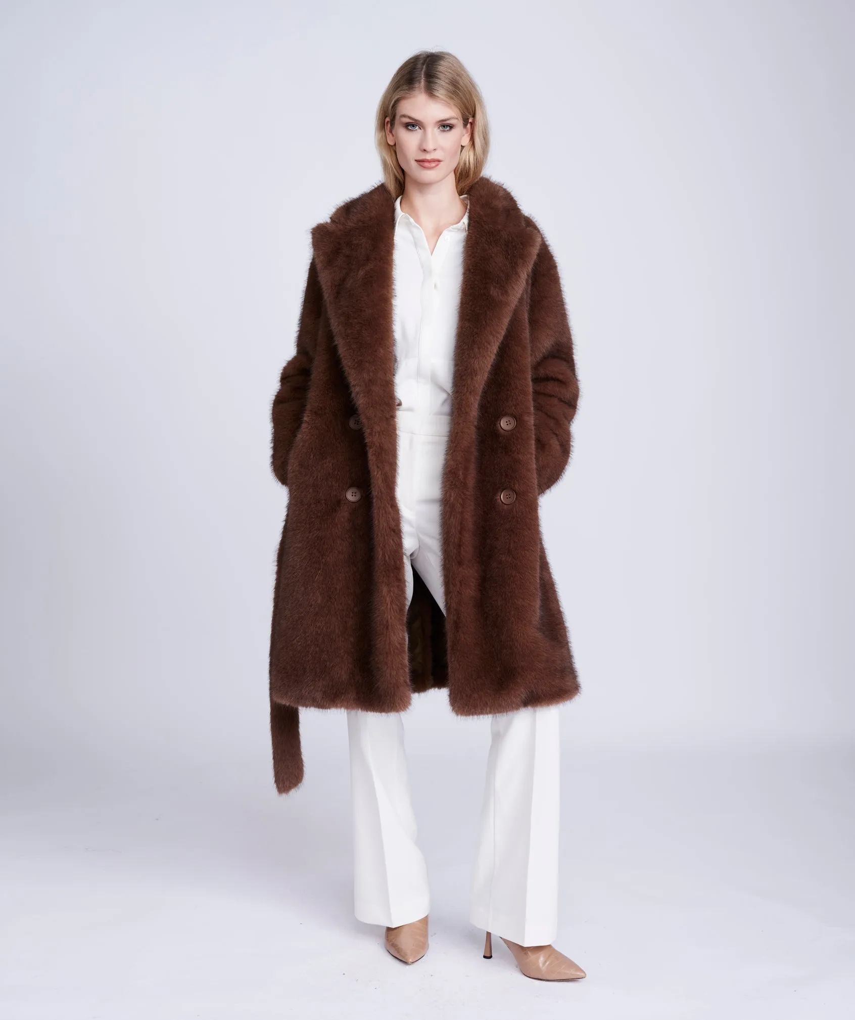 Gianella Coat - Brown