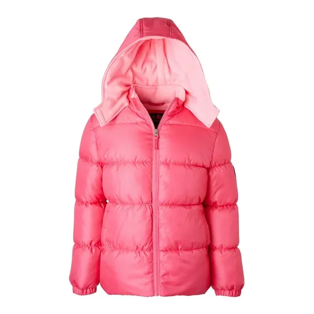 Girls Hooded Ripstop Winter Puffer Coat