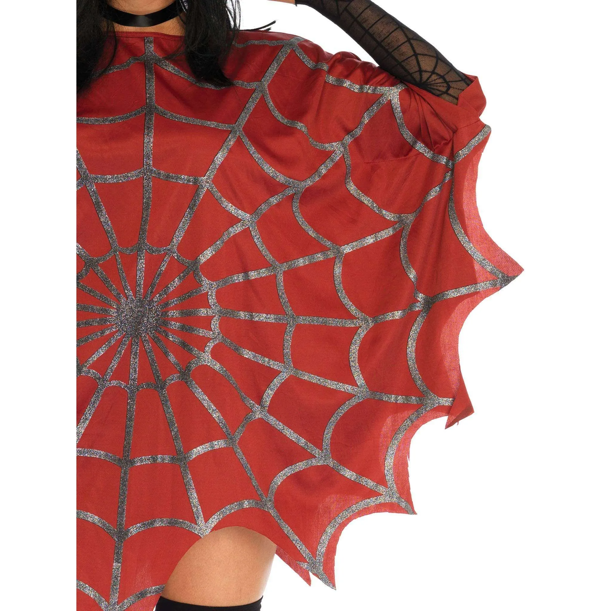 Glitter Web Women's Poncho