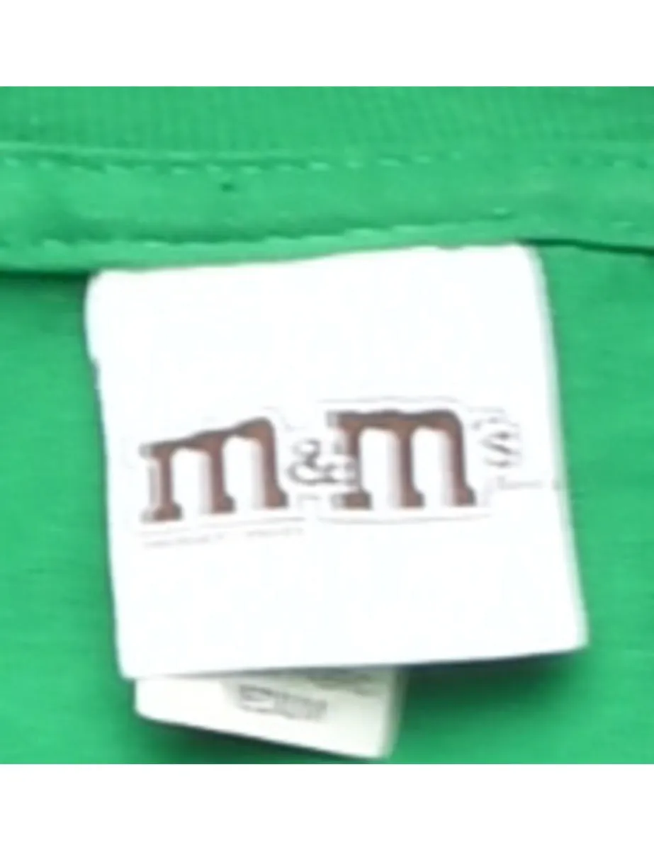 Green M &M Printed T-shirt - M