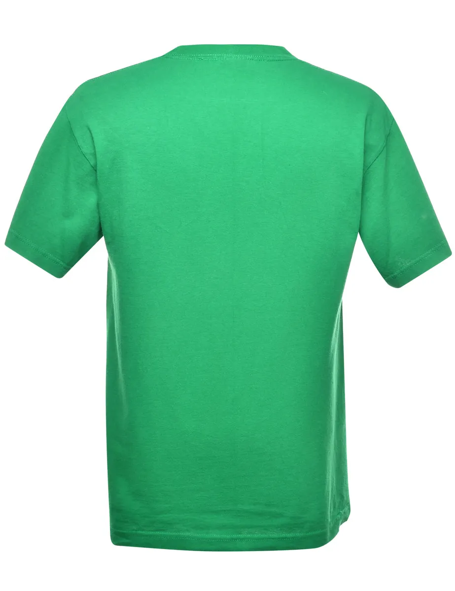 Green M &M Printed T-shirt - M