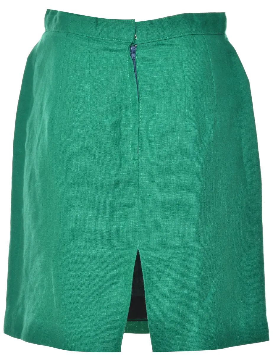 Green Pencil Skirt - M