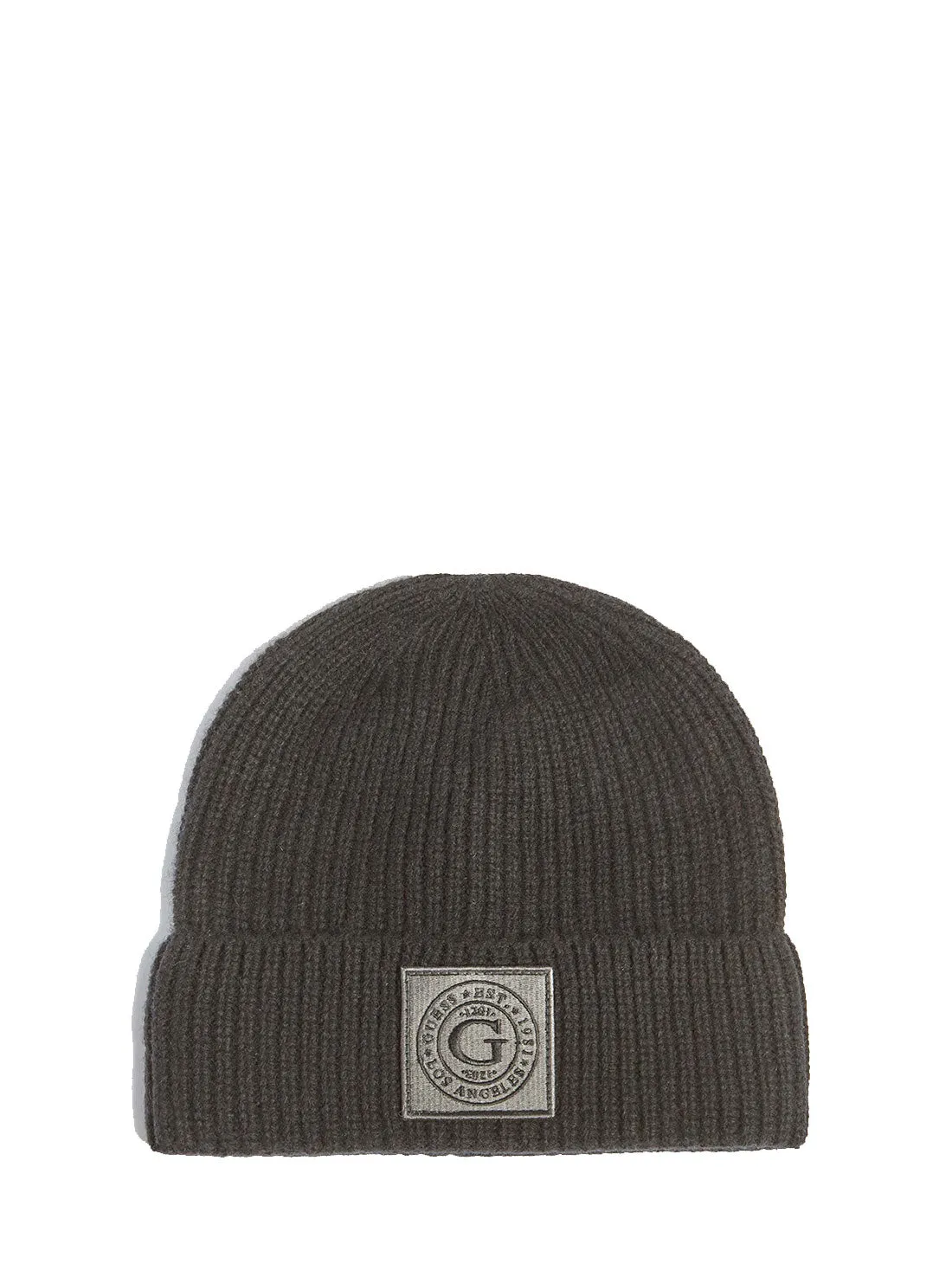 Grey Hunter Ribbed Logo Beanie