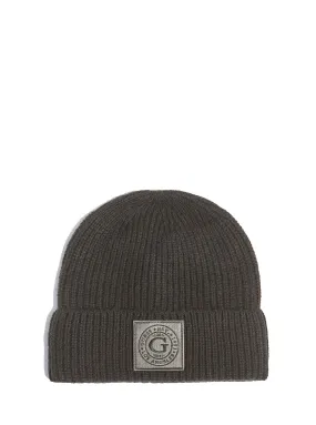 Grey Hunter Ribbed Logo Beanie