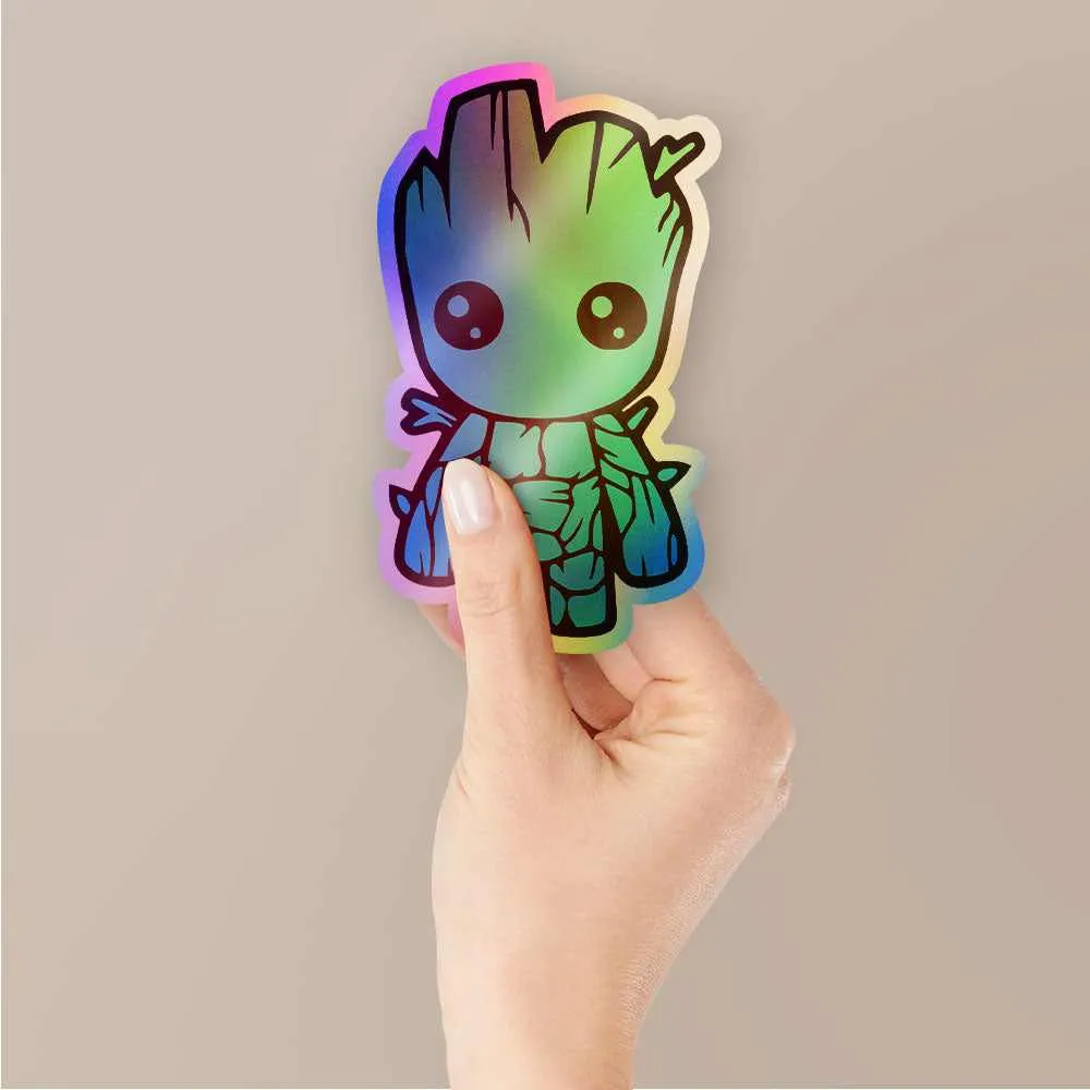 Groot Holographic Stickers