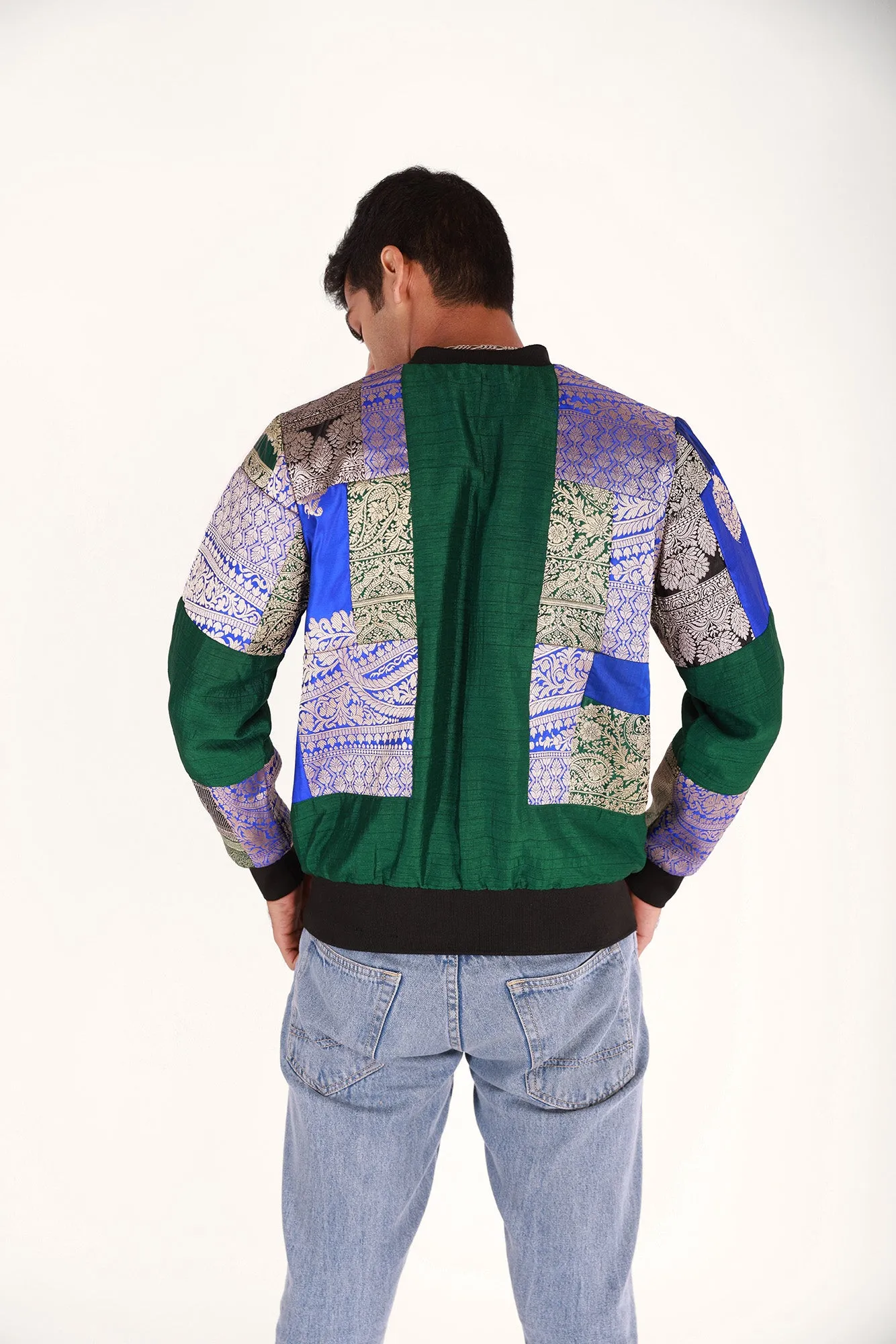 Harissa Upcycled Unisex Silk Bomber Jacket 1.0 RTS