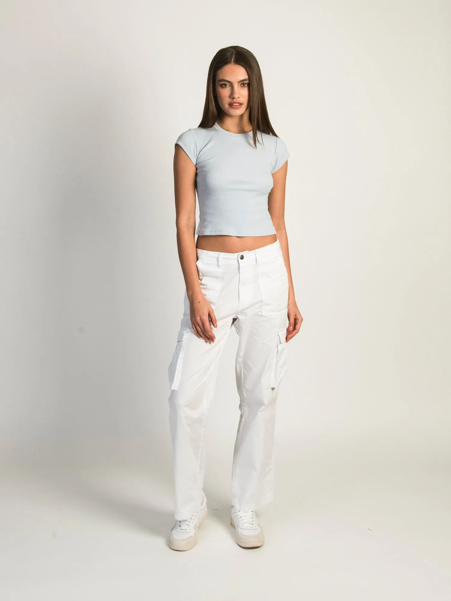 HARLOW PAIGE CARGO PANT - WHITE