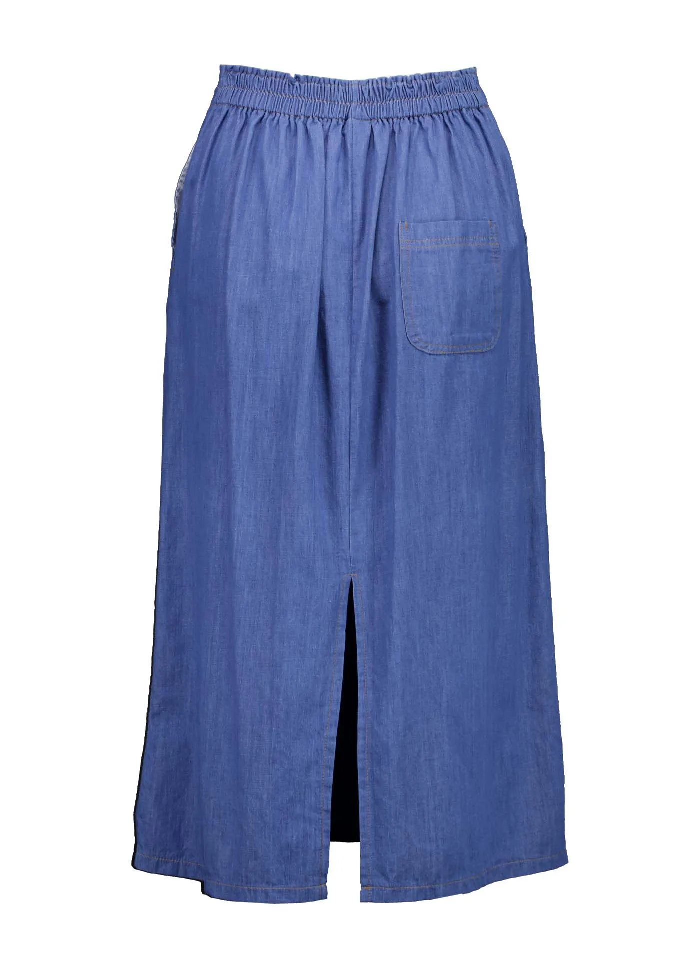 Hepburn Panorama Light Wash Denim Skirt