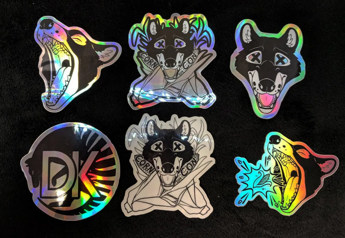 Holographic DK Logo Sticker