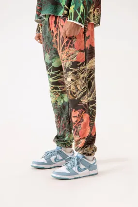 JUNGLE PRINTED FLEECE SWEATPANTS