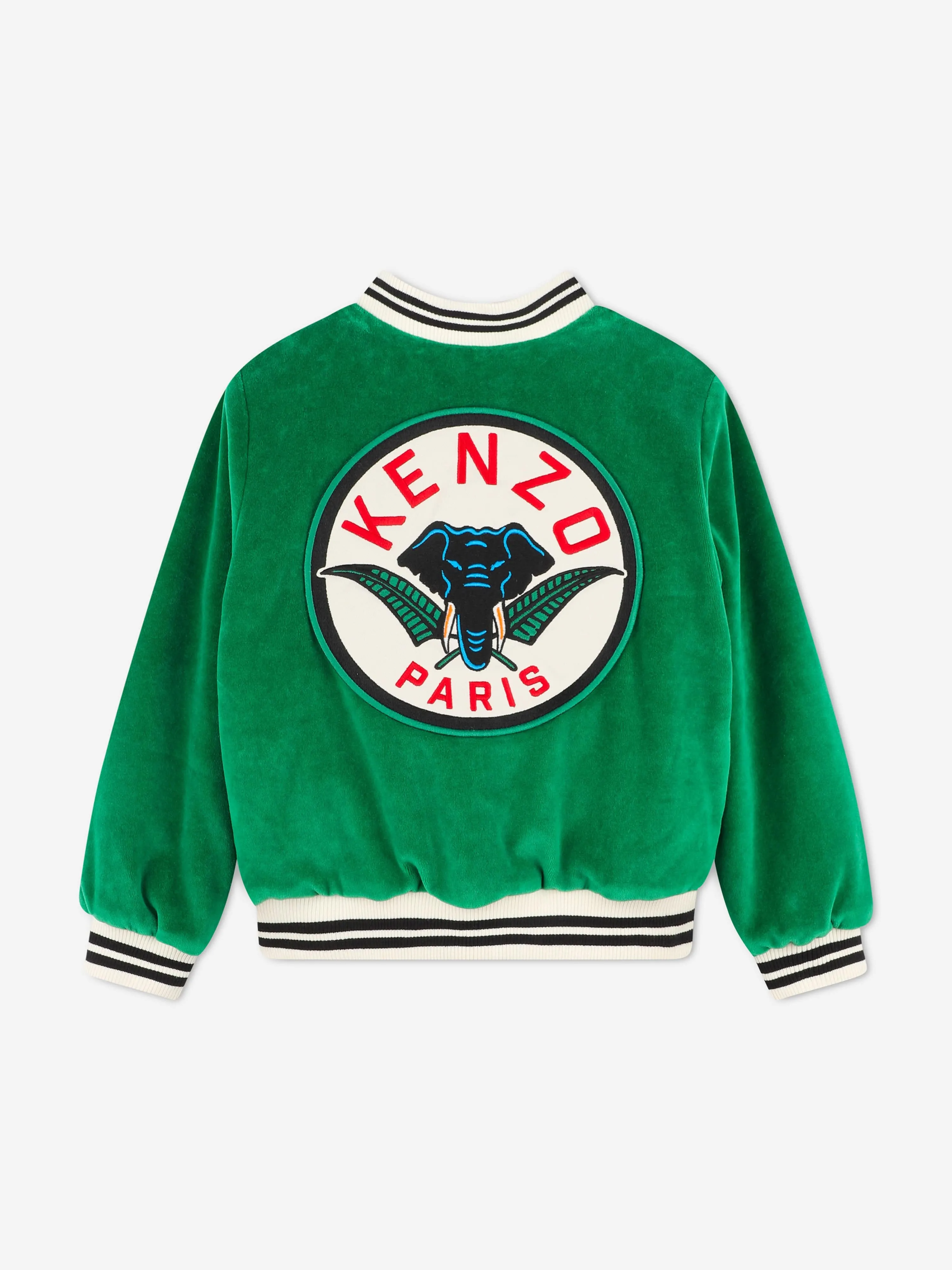 KENZO Boys Zip Up Jacket in Green