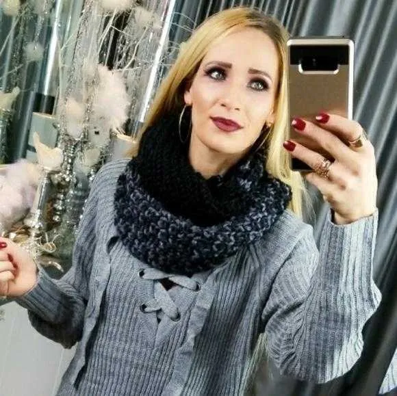 Knitted Infinity Scarf