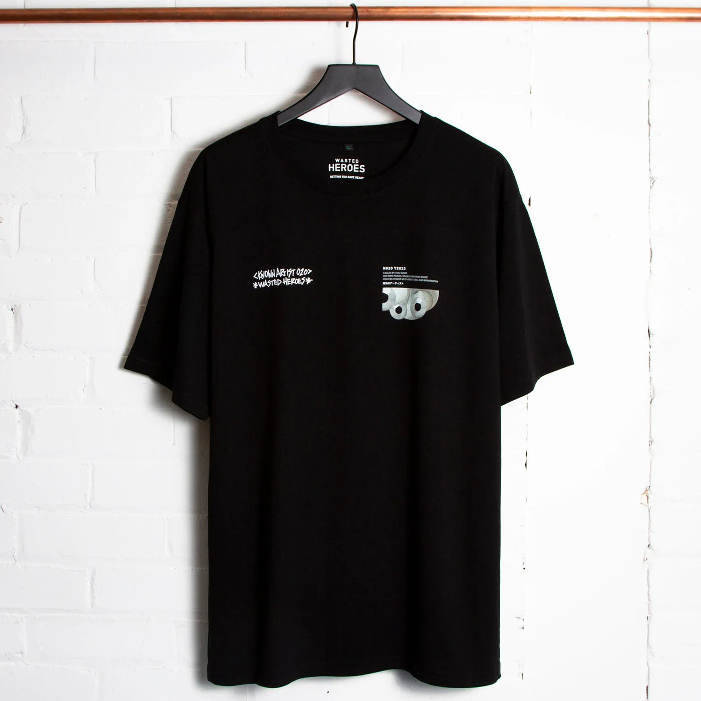 Known Artist 020 Back Print - Tshirt - Black