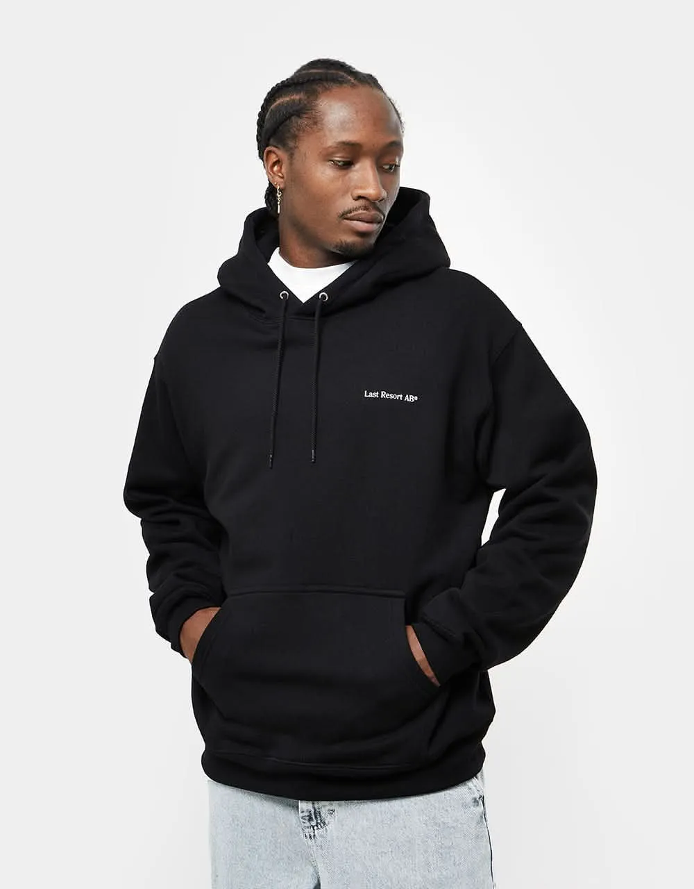 Last Resort AB Atlas Monogram Pullover Hoodie - Black