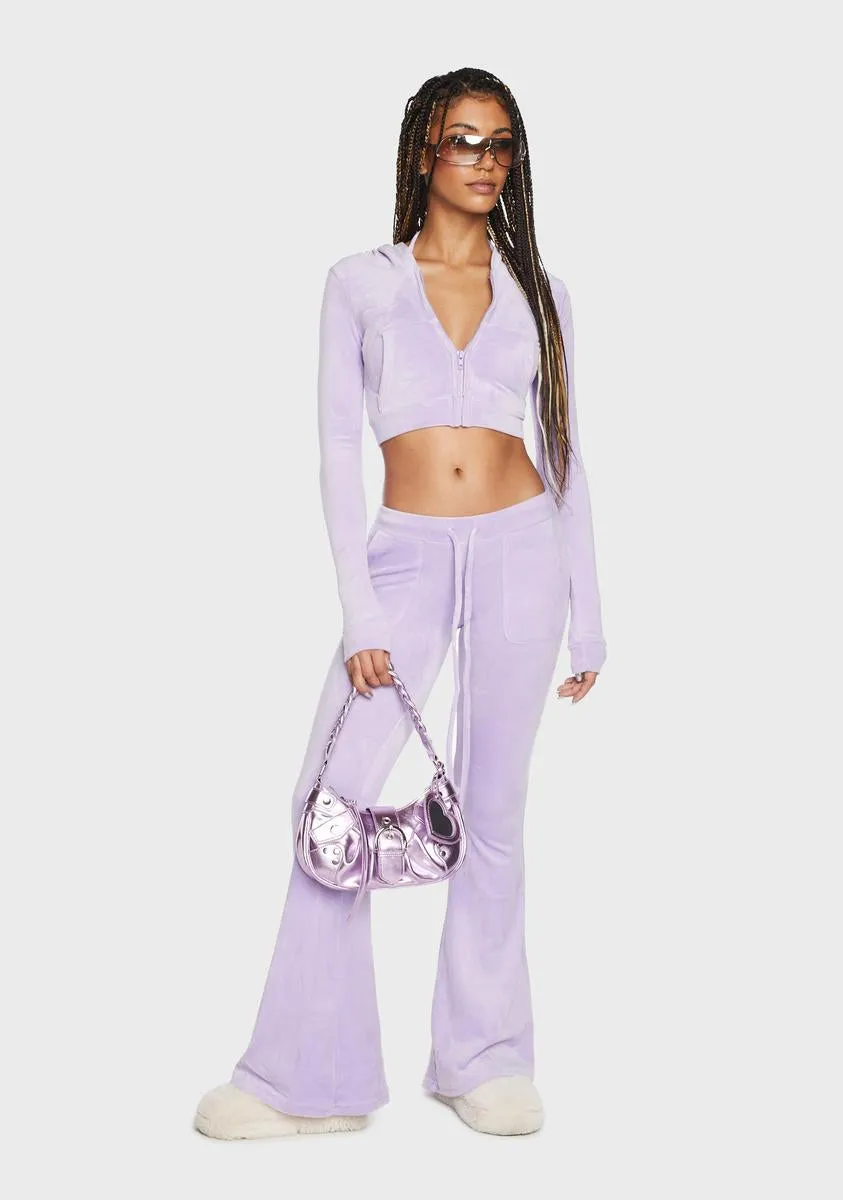 Lavender Get Stuff Done 3-Piece Velour Set