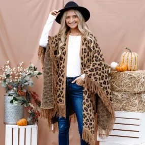 LEOPARD PONCHO