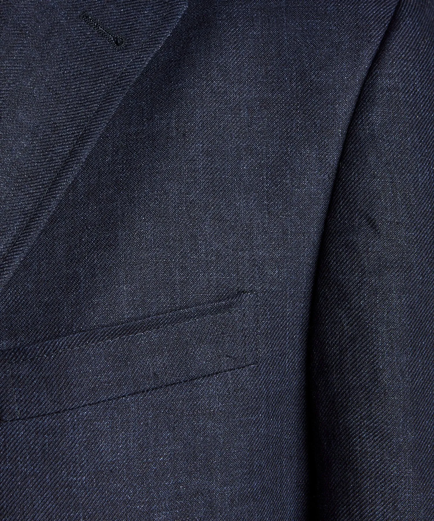 Linen Sack Suit Jacket in Indigo