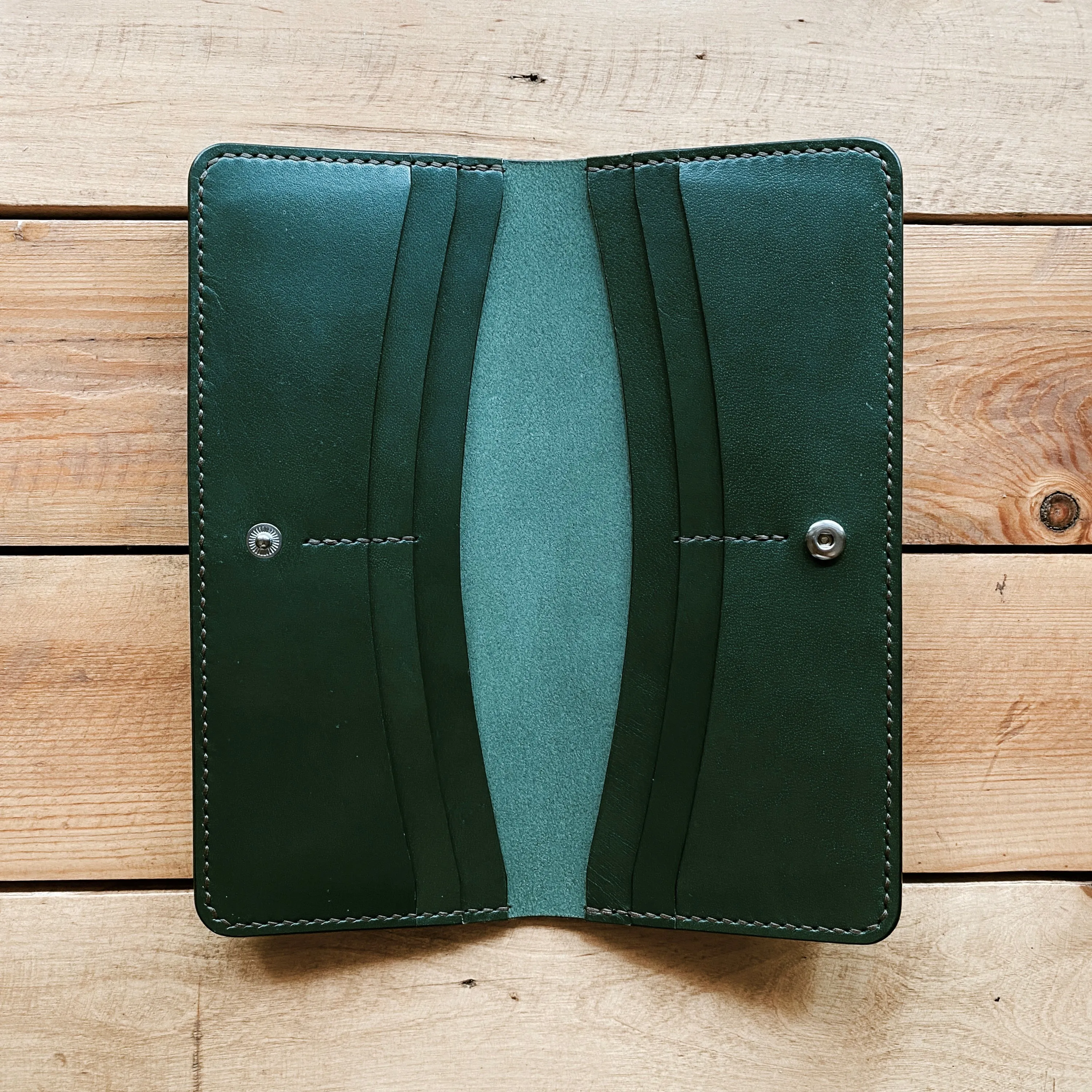 Long Bifold Wallet - Racing Green