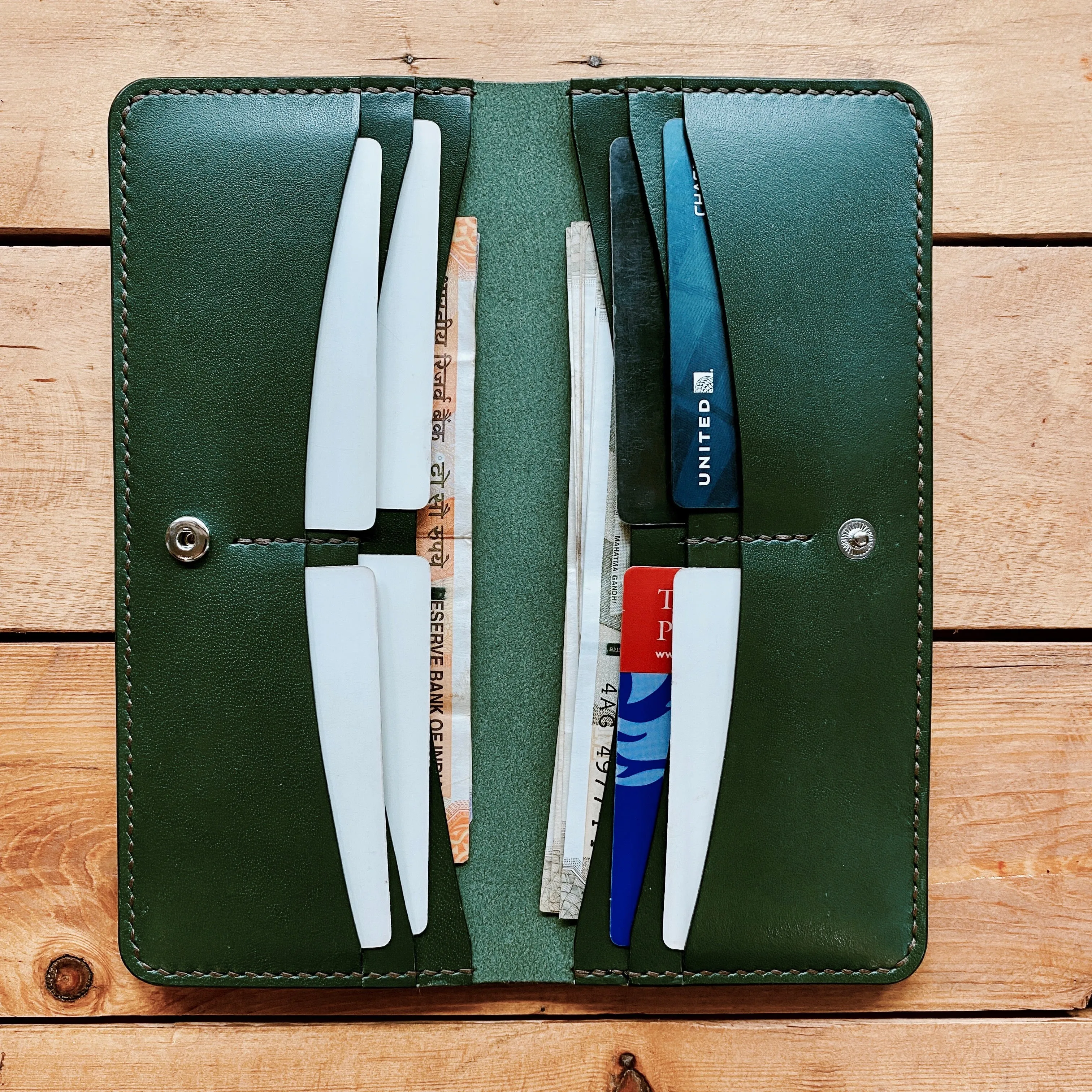 Long Bifold Wallet - Racing Green