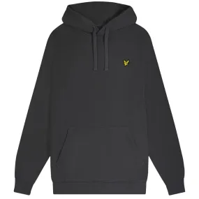 Lyle Scott Branded Gunmetal Pull Over Hoodie