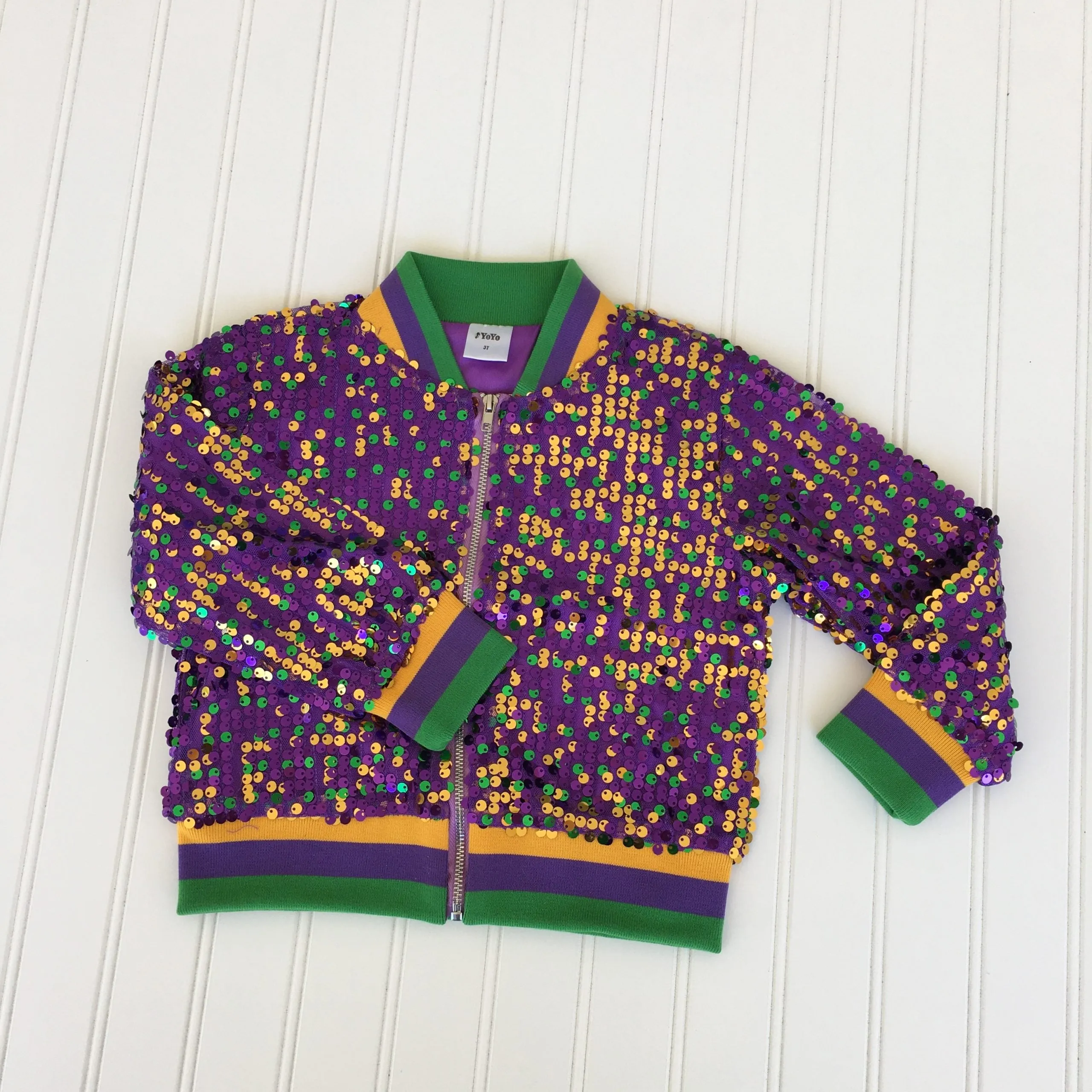 Mardi Gras Kids Sequin Jacket