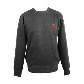 Men's Ballantrae Lion Jumper  Charcoal Marl