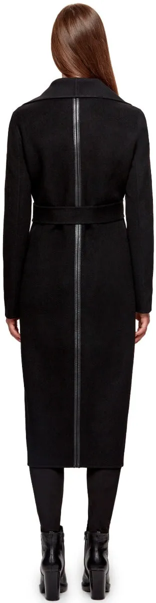 MURMU DOUBLE FACE LONG WOOL COAT WITH BELT