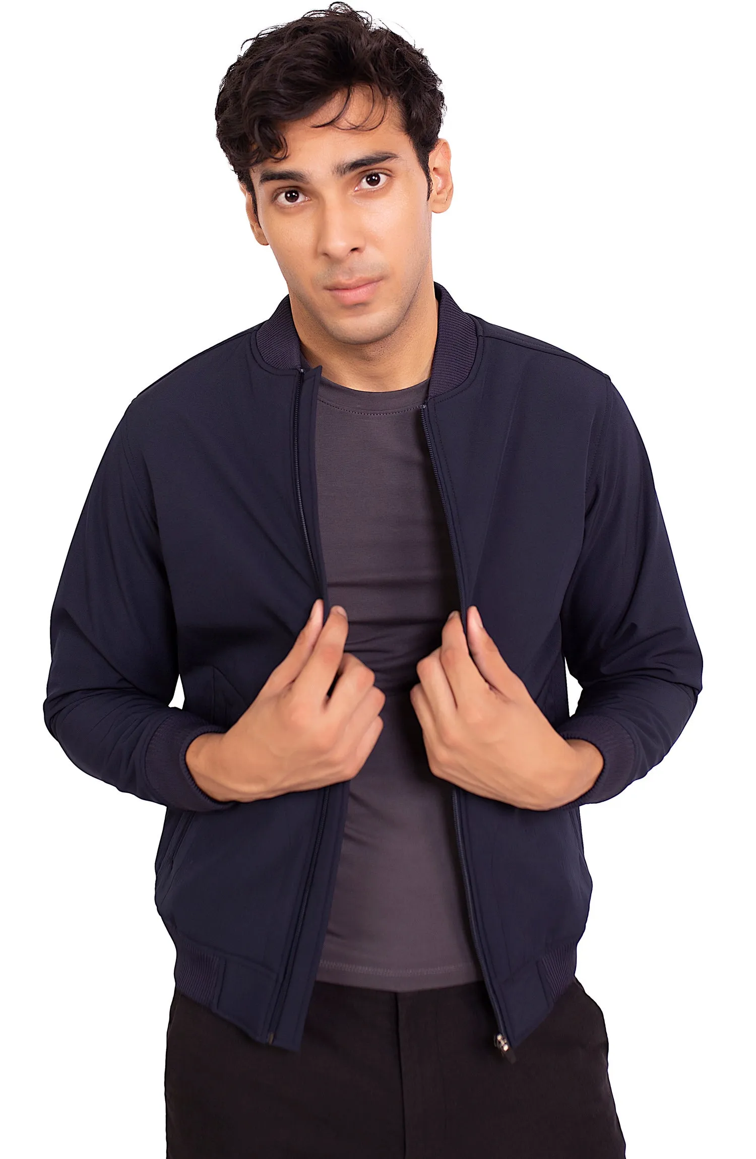 Navy Bomber Jacket