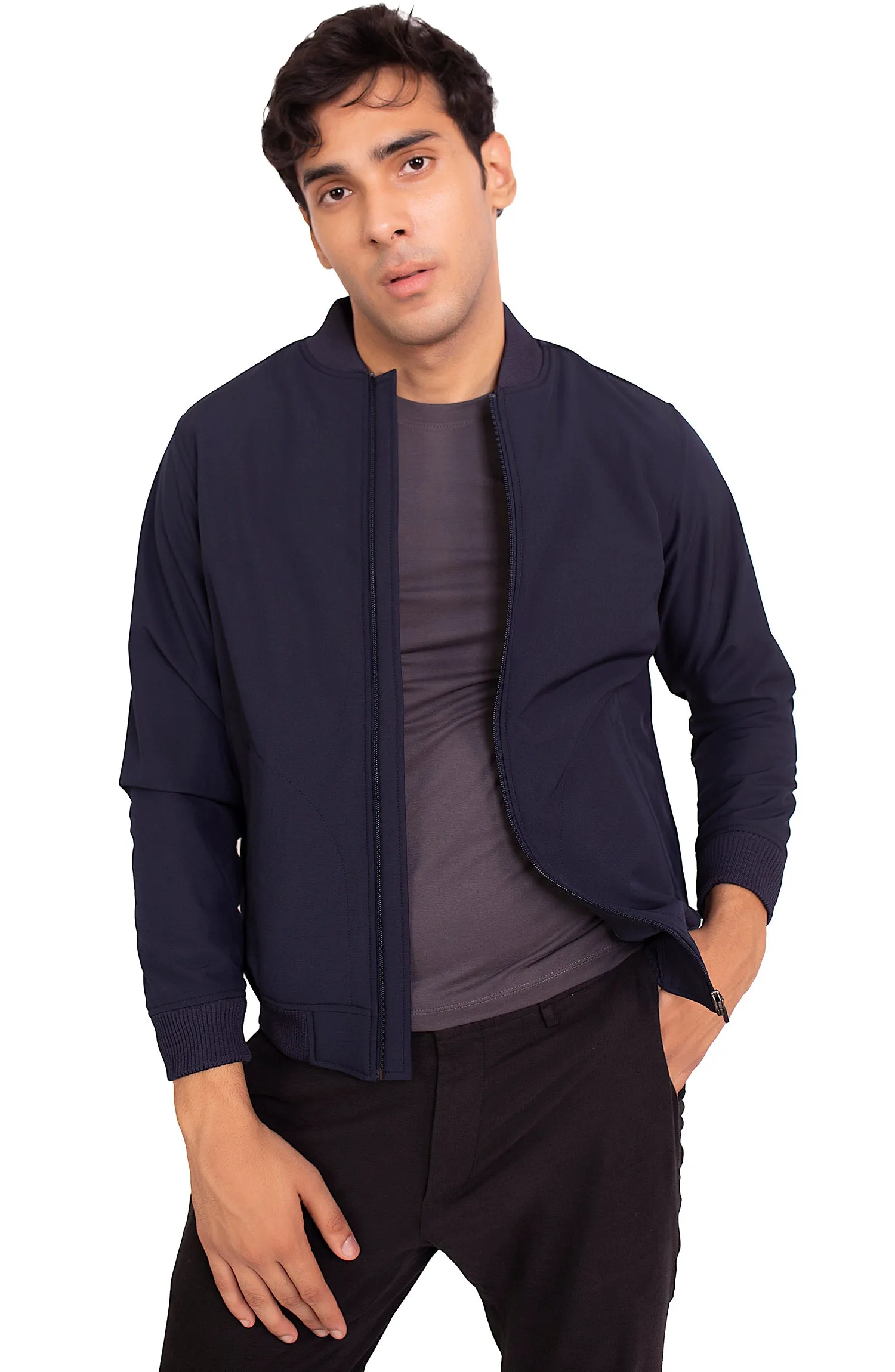 Navy Bomber Jacket