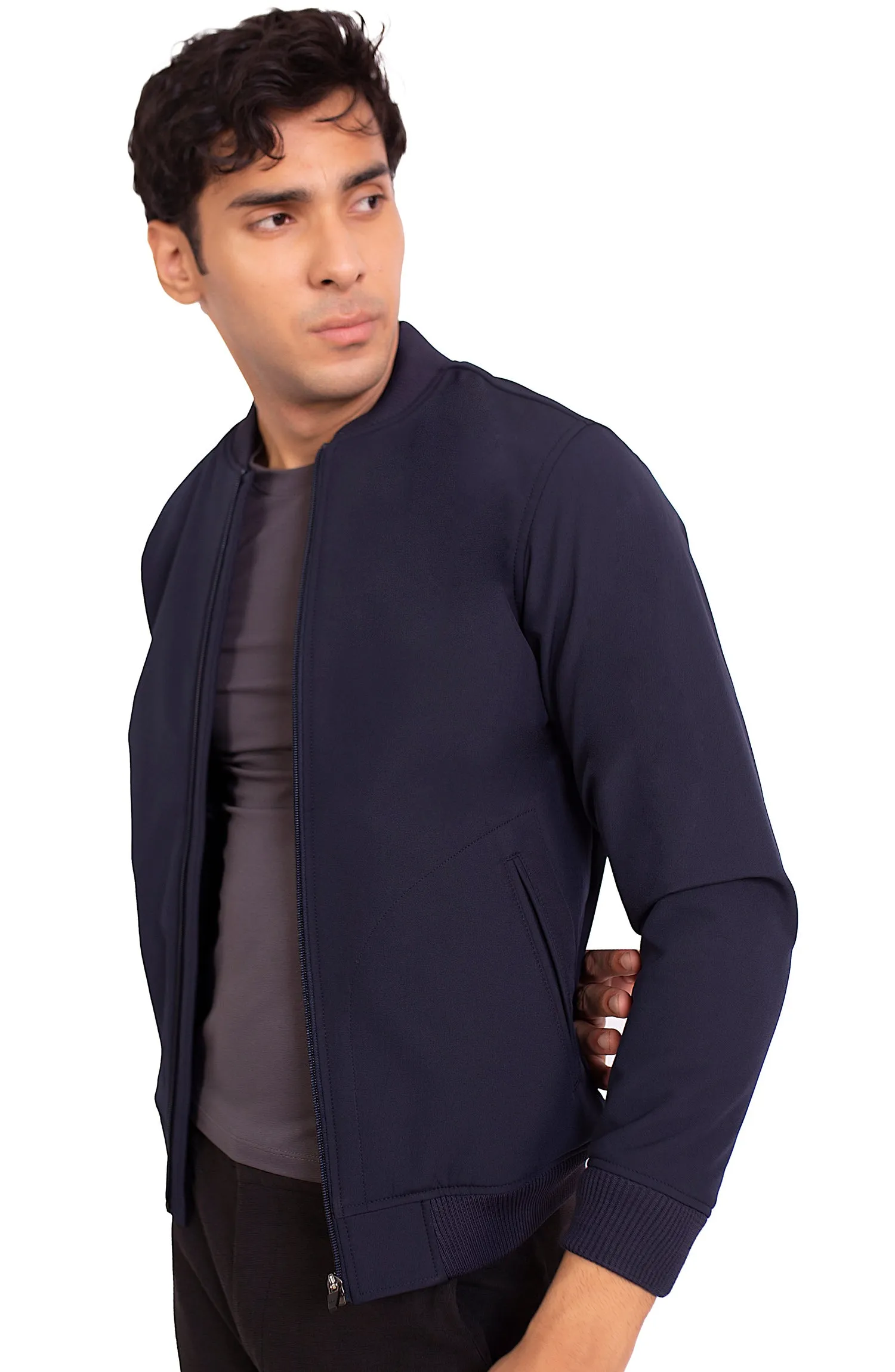 Navy Bomber Jacket