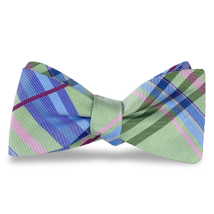 Neapolitan Plaid: Bow Tie - Mint