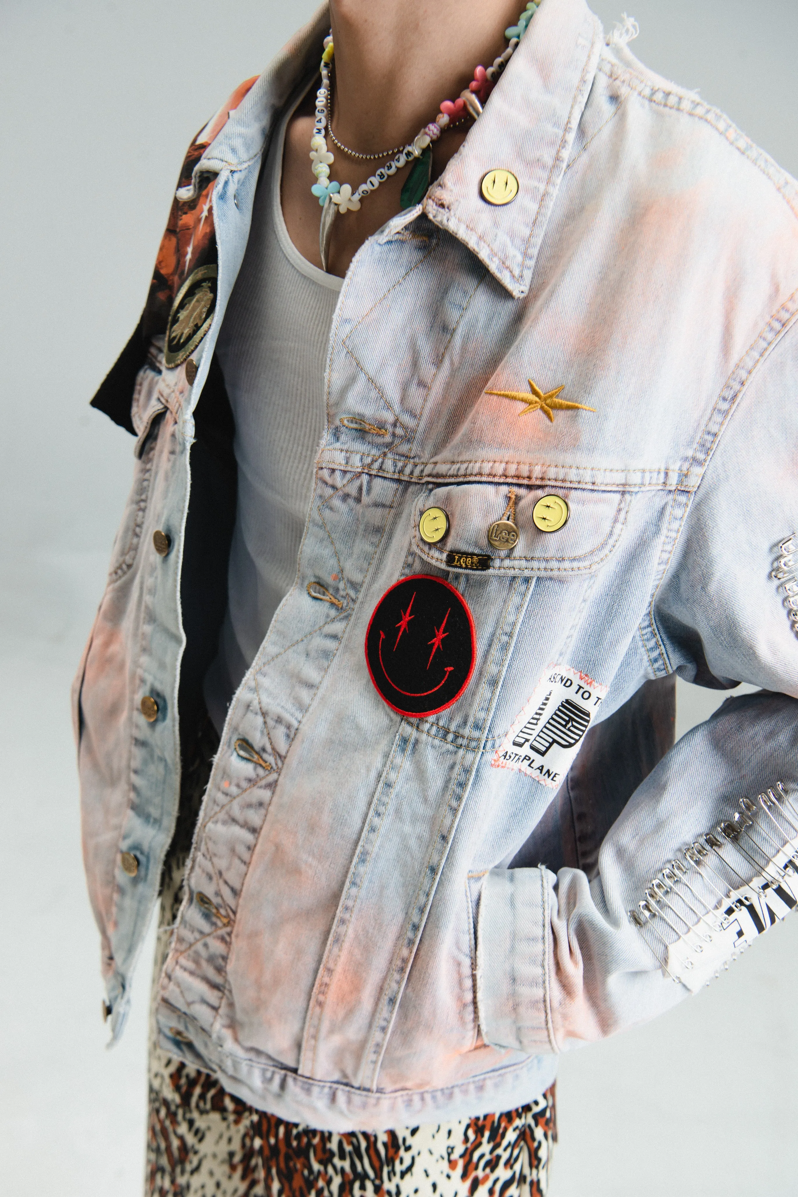 One-off Custom Punk Denim Jacket