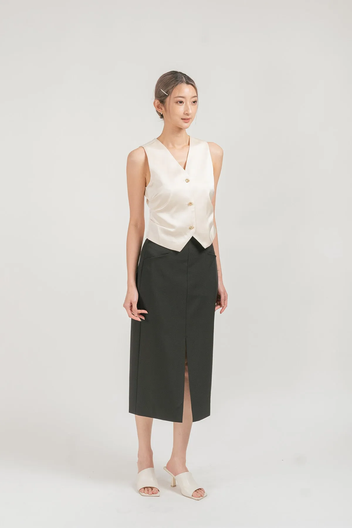 Onerra Midi Pencil Skirt