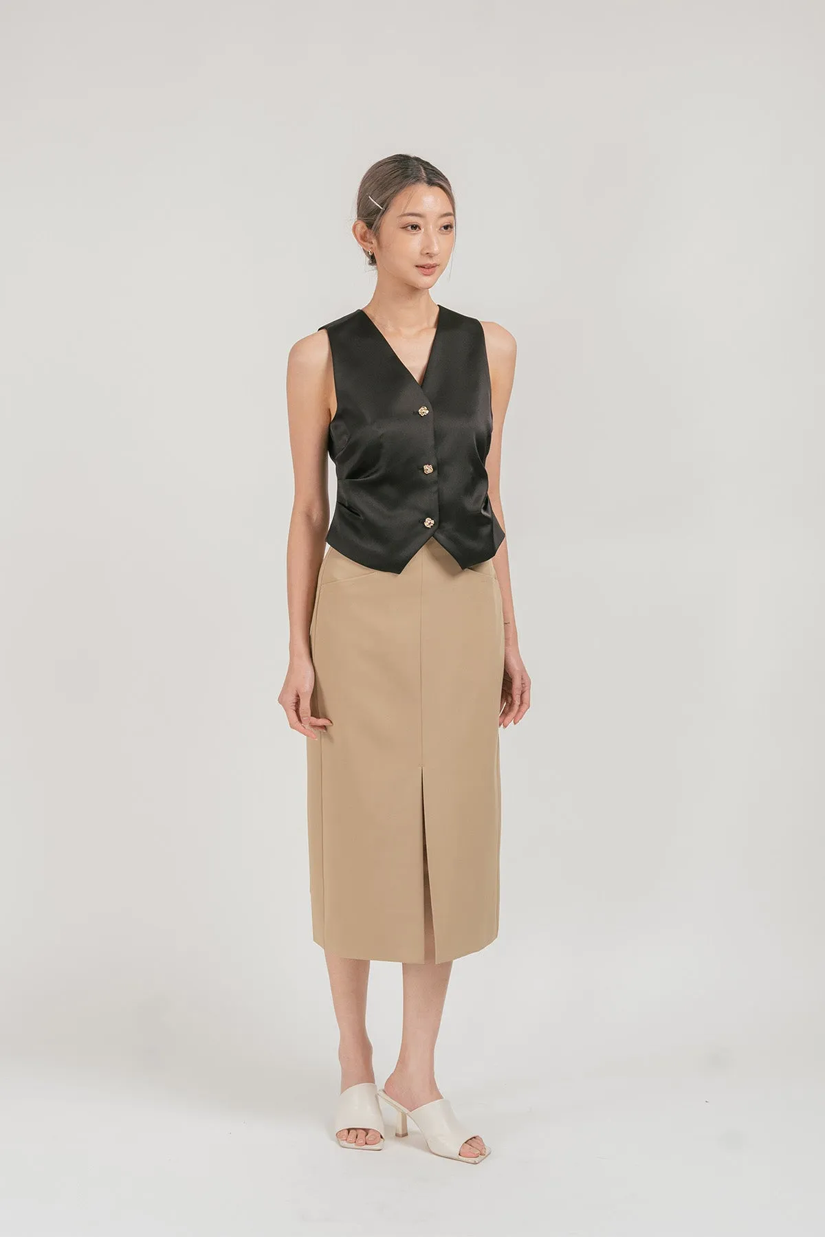 Onerra Midi Pencil Skirt