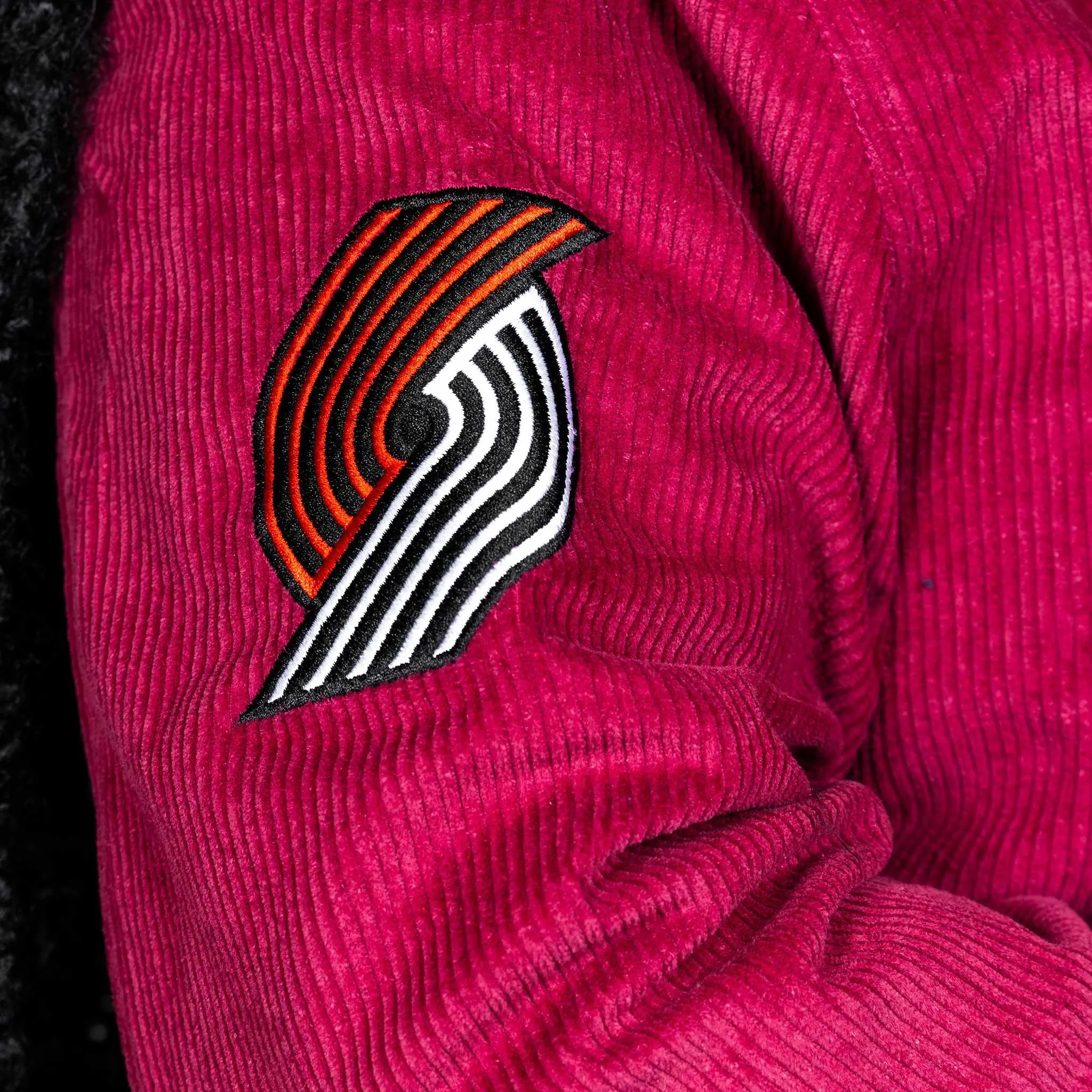 Portland Trail Blazers Wild Collective Corduroy Bomber Jacket