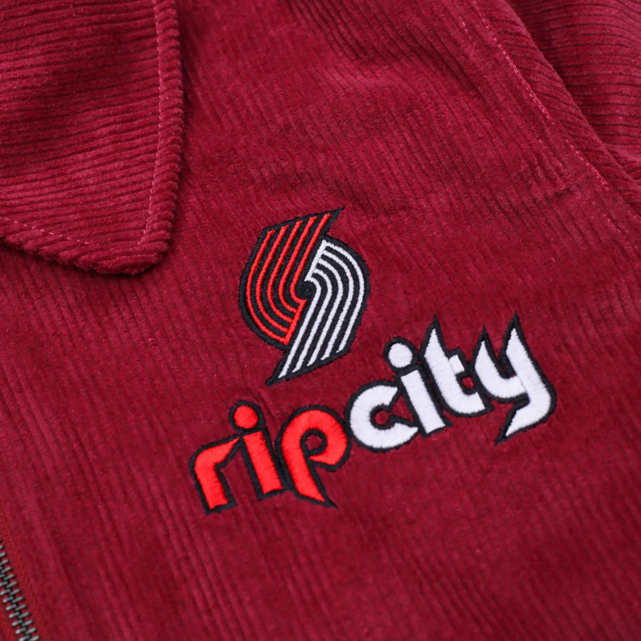 Portland Trail Blazers Wild Collective Corduroy Bomber Jacket