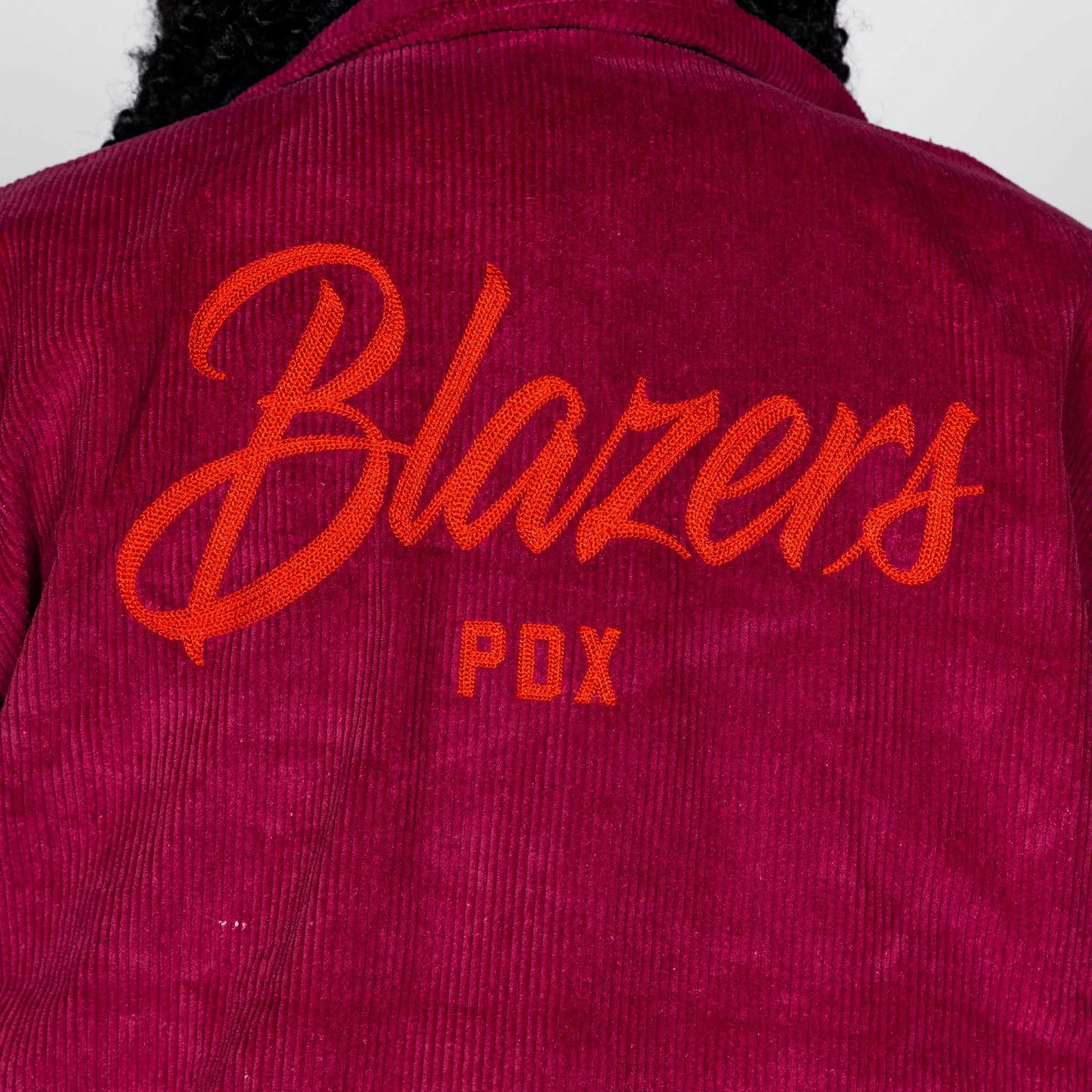 Portland Trail Blazers Wild Collective Corduroy Bomber Jacket