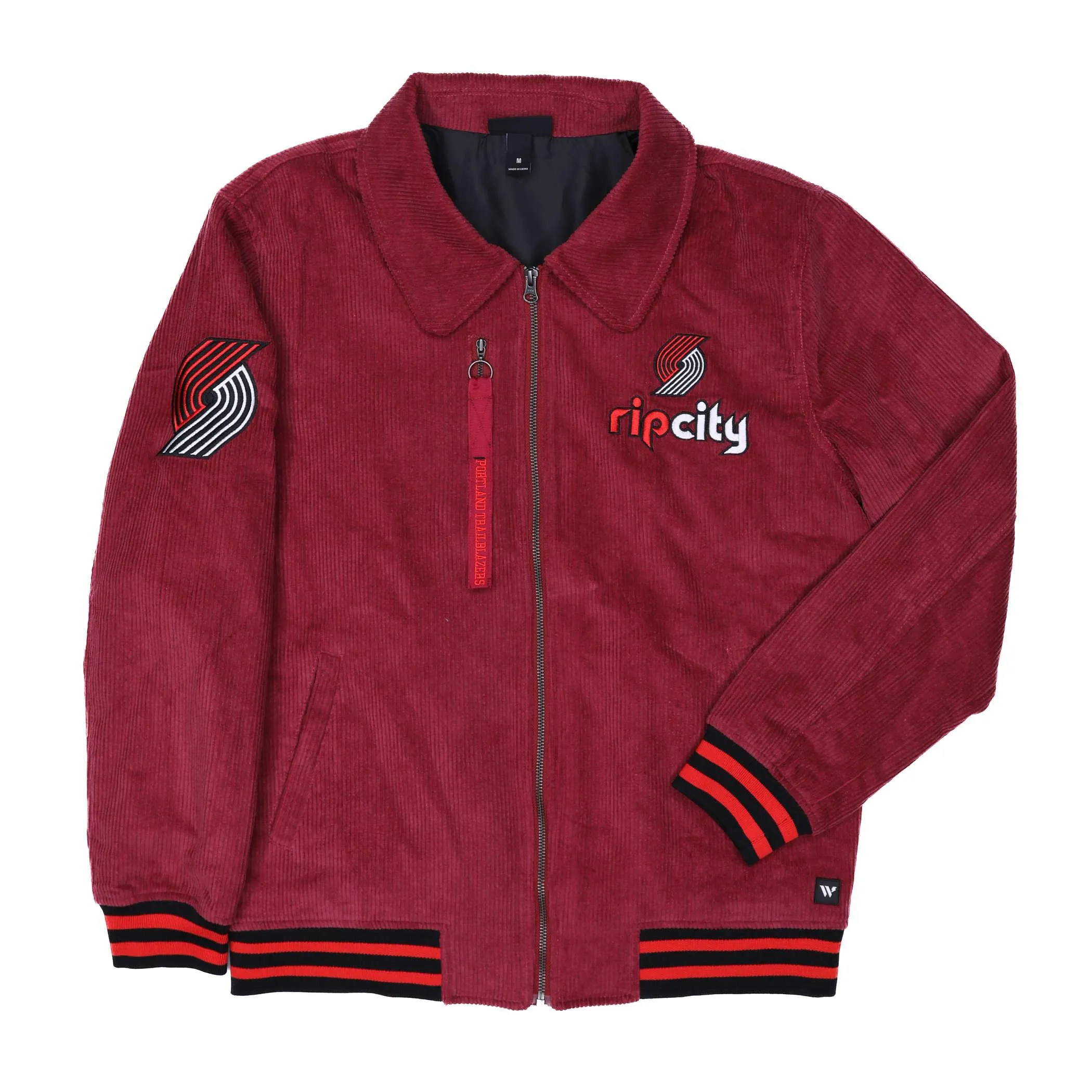 Portland Trail Blazers Wild Collective Corduroy Bomber Jacket