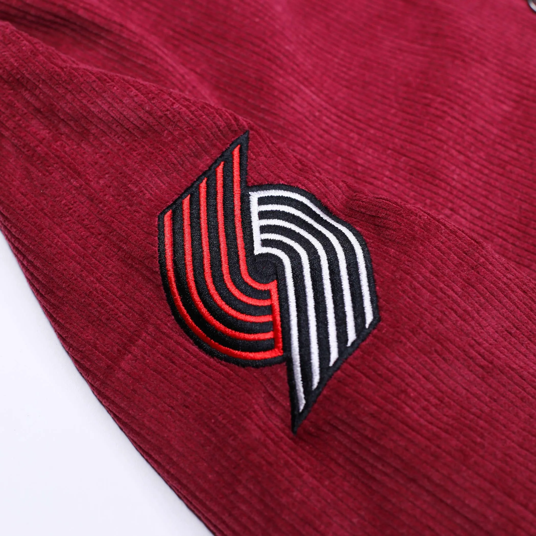 Portland Trail Blazers Wild Collective Corduroy Bomber Jacket