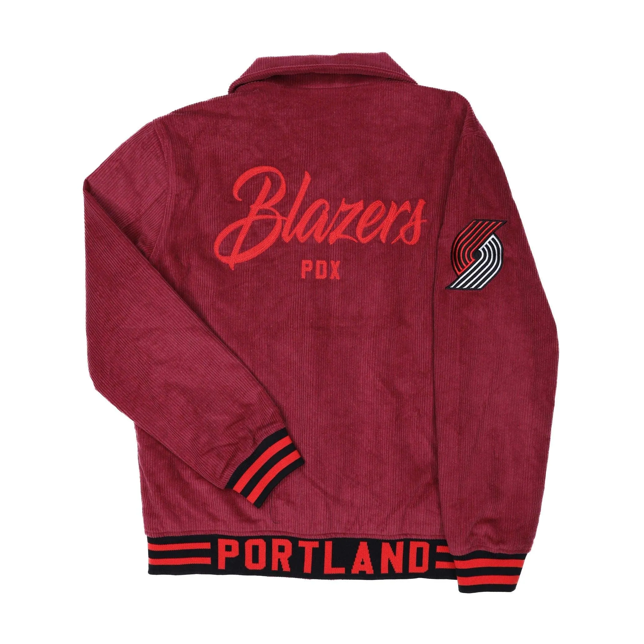 Portland Trail Blazers Wild Collective Corduroy Bomber Jacket