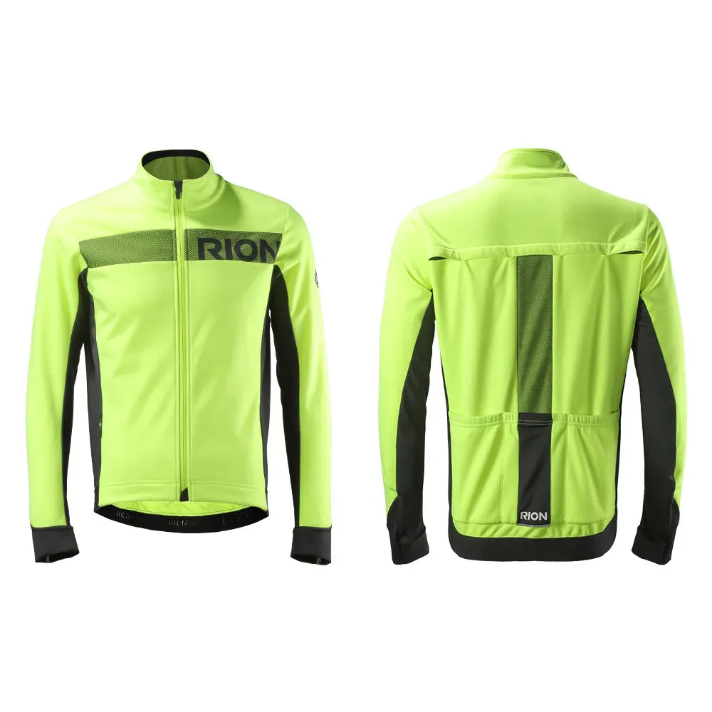 RION Cycling Men's Windbreaker Jacket Long Sleeves Bicycle Breathable Bike Wear Winter Jackets Windproof Motorcycle Clothing