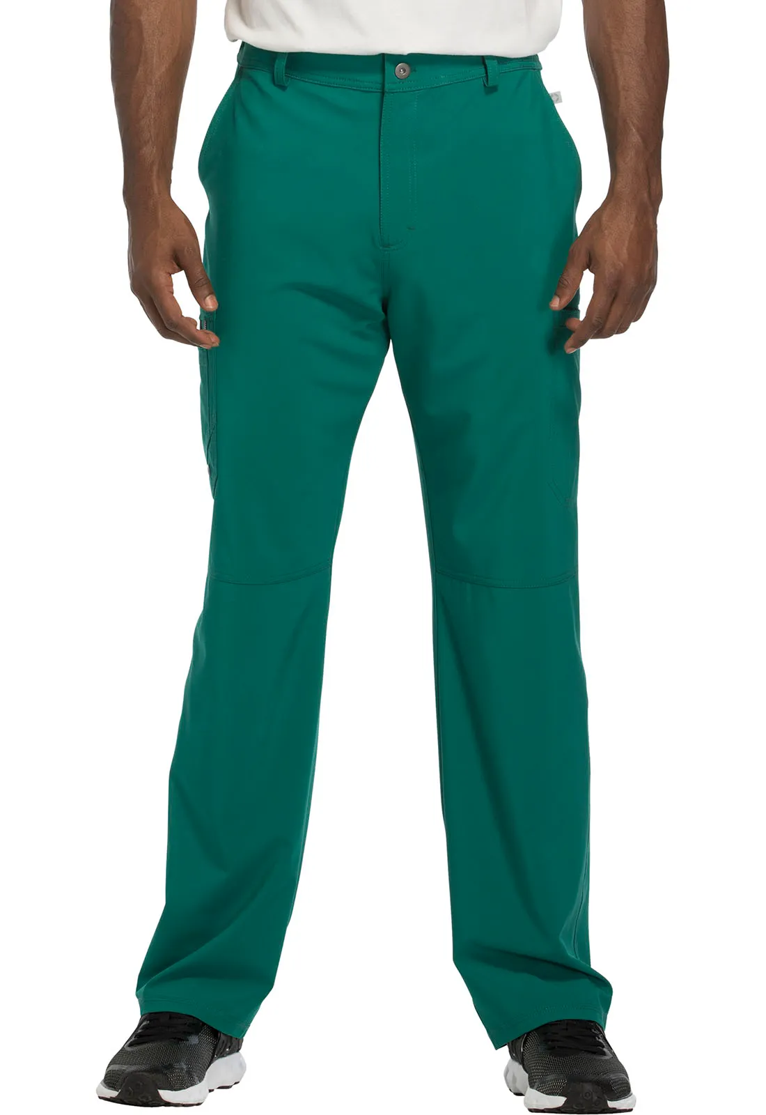 Scrub Pants - Cherokee Infinity Men's Fly Front Pant - Hunter Green, CK200A