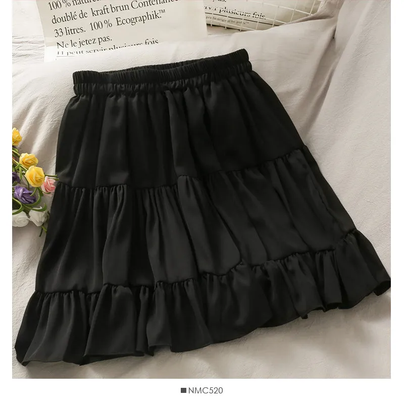 Sexy High Waist Slim Pleated A Line Mini Skirts Casual Short Skirt Alt Clothes Female