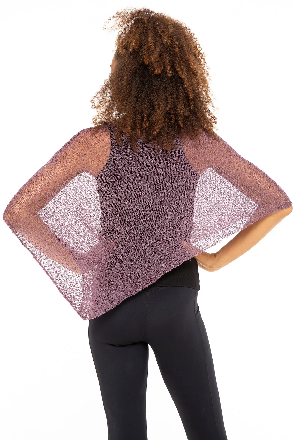 Sheer Poncho Bolero Pullover Shrug