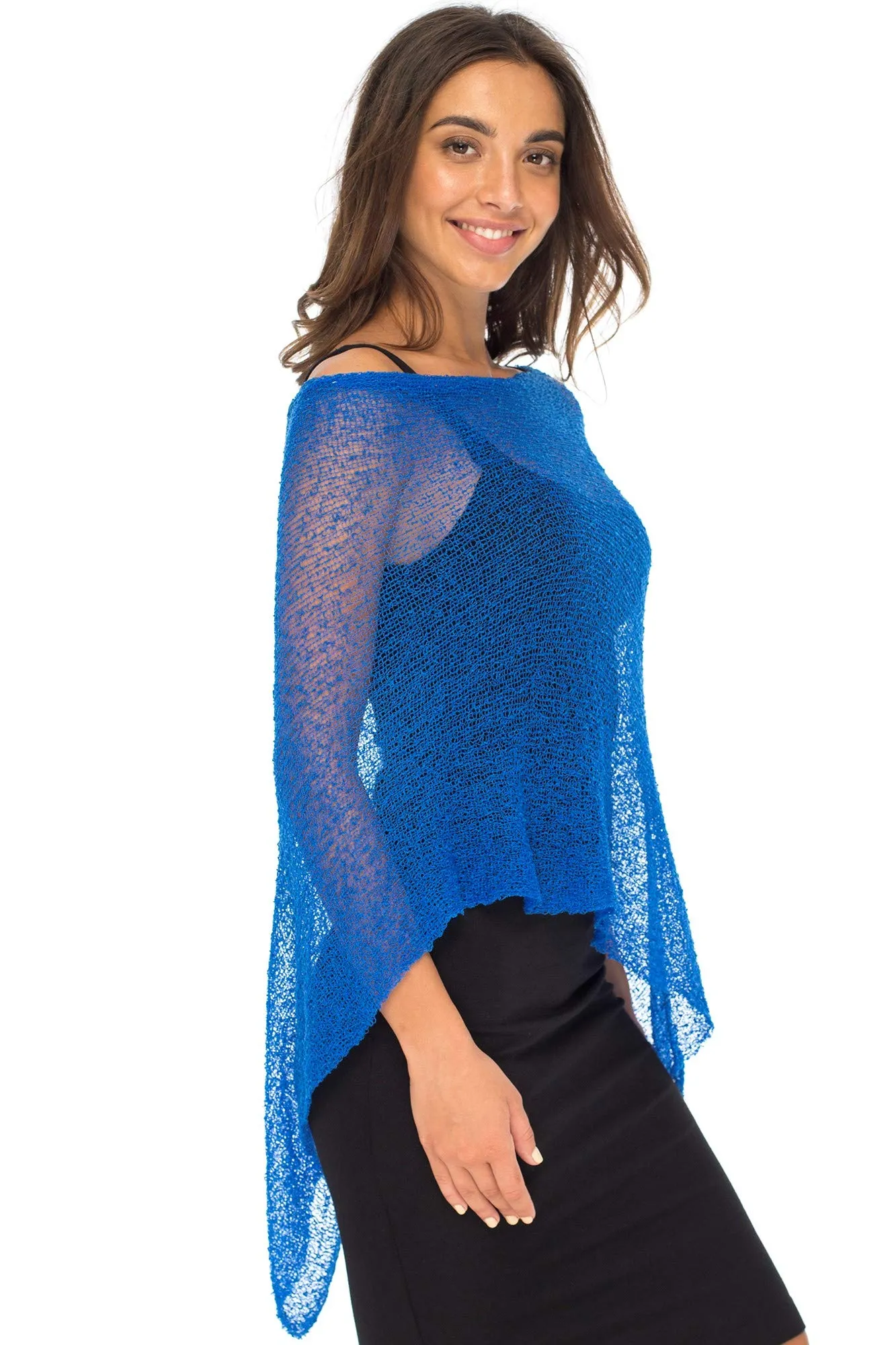 Sheer Poncho Bolero Pullover Shrug