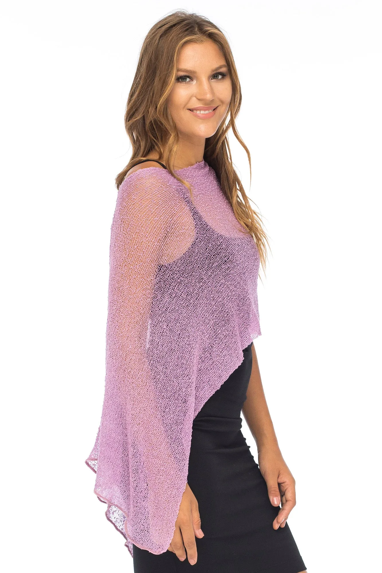 Sheer Poncho Bolero Pullover Shrug